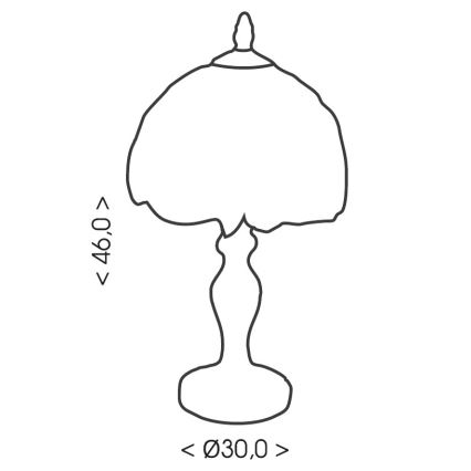Brilagi - Επιτραπέζιο φωτιστικό Tiffany βιτρώ SUNFLOWER 1xE27/60W/230V