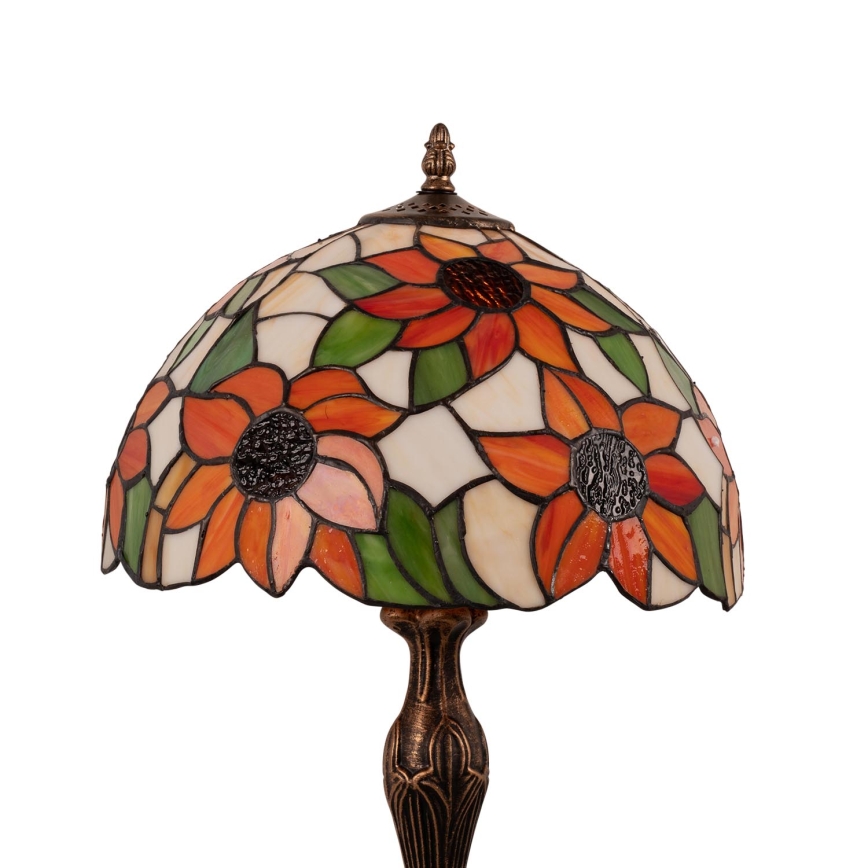 Brilagi - Επιτραπέζιο φωτιστικό Tiffany βιτρώ SUNFLOWER 1xE27/60W/230V