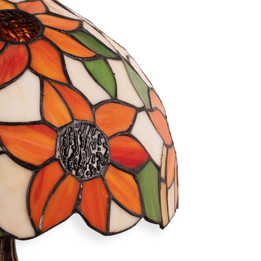 Brilagi - Επιτραπέζιο φωτιστικό Tiffany βιτρώ SUNFLOWER 1xE27/60W/230V
