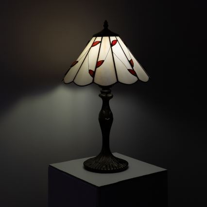 Brilagi - Επιτραπέζιο φωτιστικό Tiffany βιτρό FOLIA 1xE27/60W/230V