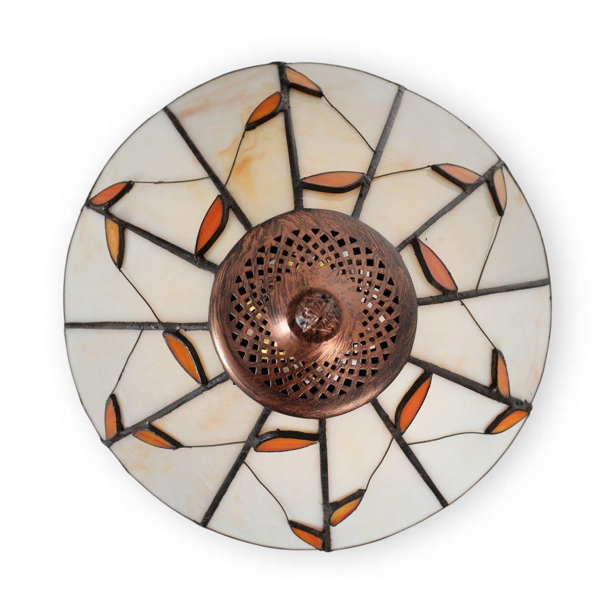 Brilagi - Επιτραπέζιο φωτιστικό Tiffany βιτρό FOLIA 1xE27/60W/230V