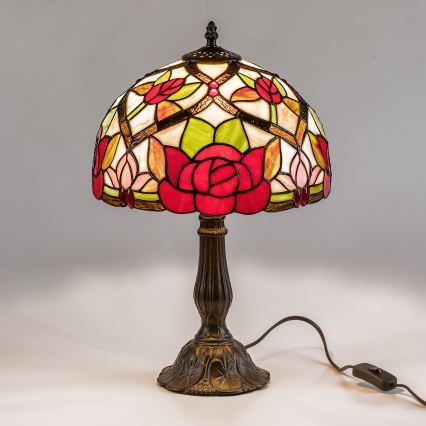 Brilagi - Επιτραπέζιο φωτιστικό Tiffany με βιτρώ GARLAN 1xE27/40W/230V