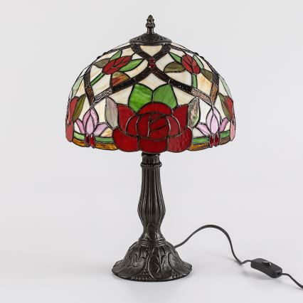 Brilagi - Επιτραπέζιο φωτιστικό Tiffany με βιτρώ GARLAN 1xE27/40W/230V