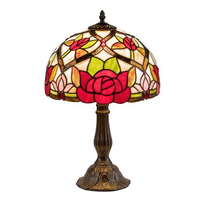 Brilagi - Επιτραπέζιο φωτιστικό Tiffany με βιτρώ GARLAN 1xE27/40W/230V