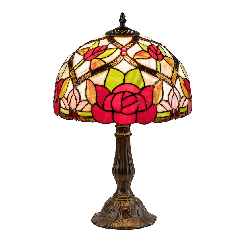 Brilagi - Επιτραπέζιο φωτιστικό Tiffany με βιτρώ GARLAN 1xE27/40W/230V