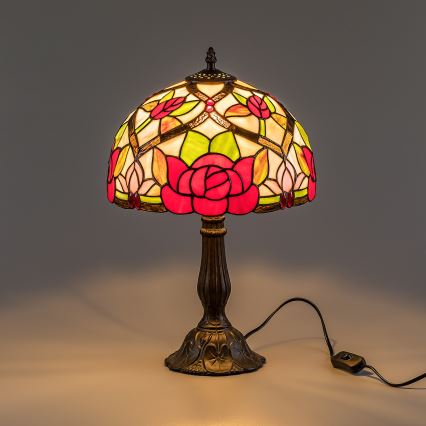 Brilagi - Επιτραπέζιο φωτιστικό Tiffany με βιτρώ GARLAN 1xE27/40W/230V