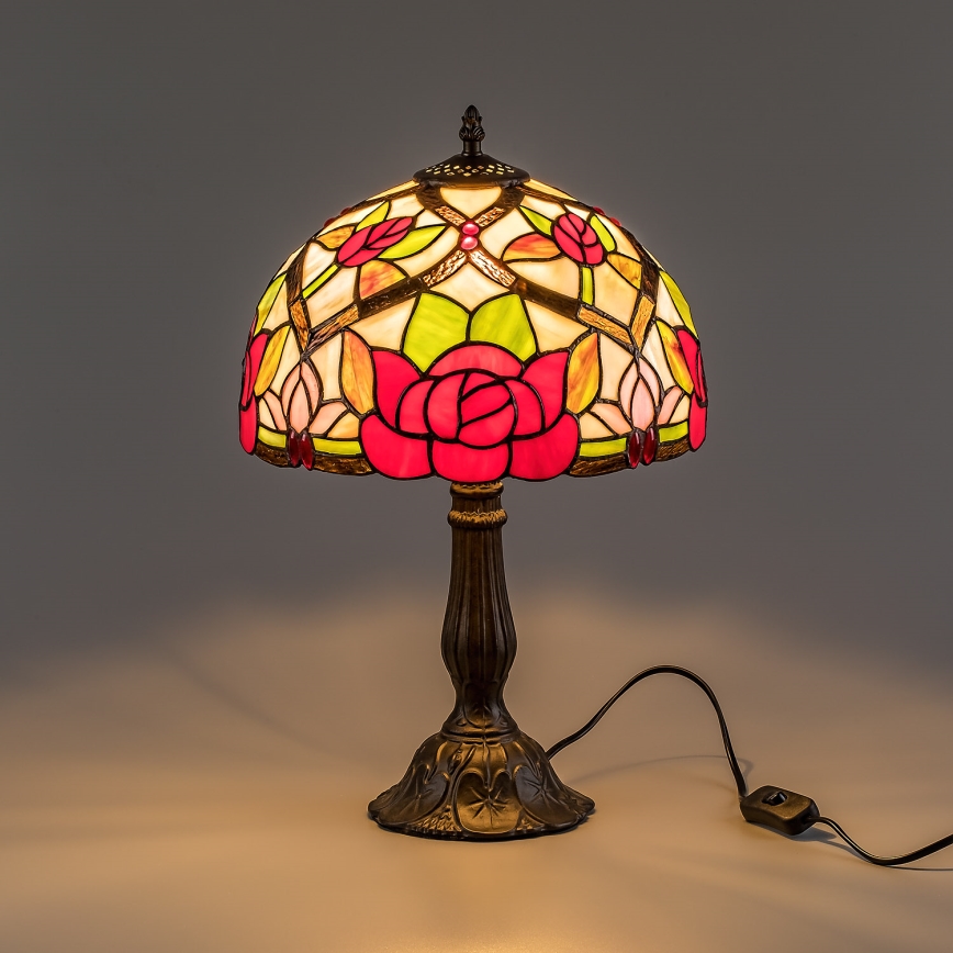 Brilagi - Επιτραπέζιο φωτιστικό Tiffany με βιτρώ GARLAN 1xE27/40W/230V