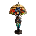 Brilagi - Επιτραπέζιο φωτιστικό Tiffany με βιτρώ JUNGLE 1xE27/60W/230V + 1xE14/40W