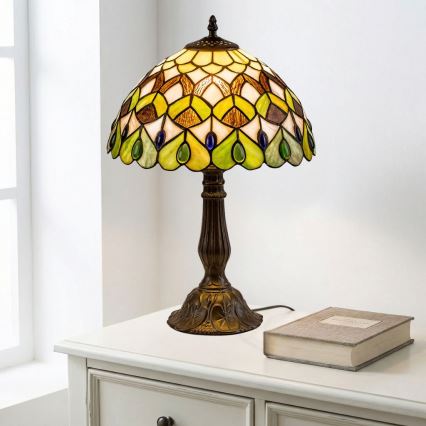 Brilagi - Επιτραπέζιο φωτιστικό Tiffany με βιτρώ MARGARET 1xE27/40W/230V