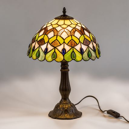 Brilagi - Επιτραπέζιο φωτιστικό Tiffany με βιτρώ MARGARET 1xE27/40W/230V