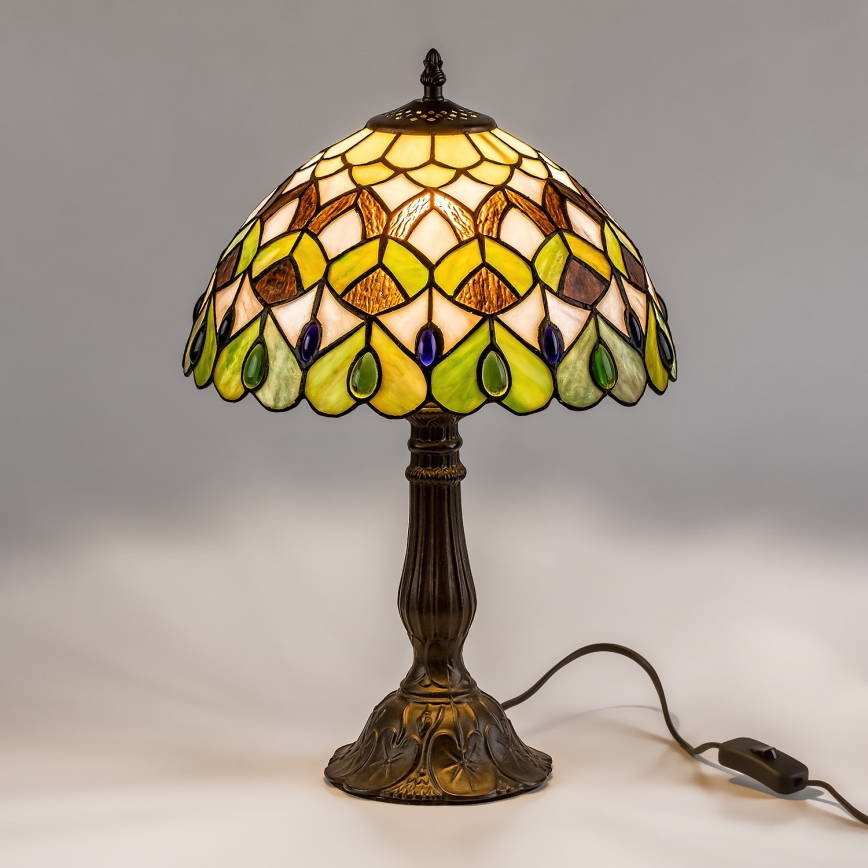 Brilagi - Επιτραπέζιο φωτιστικό Tiffany με βιτρώ MARGARET 1xE27/40W/230V