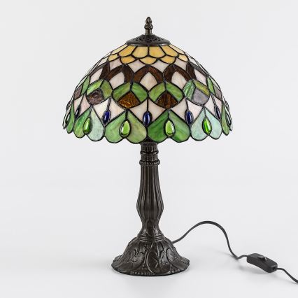 Brilagi - Επιτραπέζιο φωτιστικό Tiffany με βιτρώ MARGARET 1xE27/40W/230V
