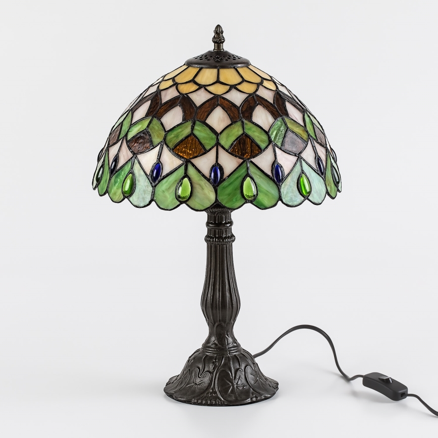 Brilagi - Επιτραπέζιο φωτιστικό Tiffany με βιτρώ MARGARET 1xE27/40W/230V
