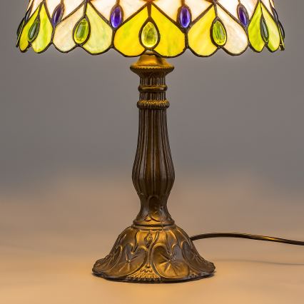 Brilagi - Επιτραπέζιο φωτιστικό Tiffany με βιτρώ MARGARET 1xE27/40W/230V