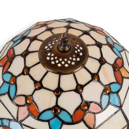 Brilagi - Επιτραπέζιο φωτιστικό Tiffany με βιτρώ MIRABELLA 1xE27/60W/230V + 1xE14/40W