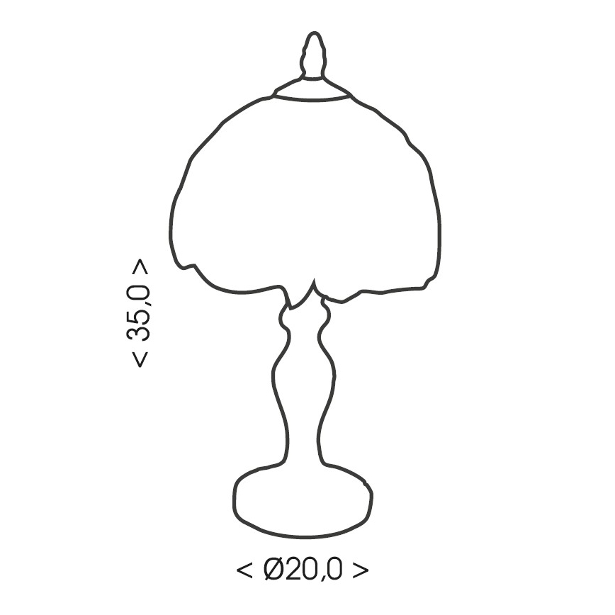 Brilagi - Επιτραπέζιο φωτιστικό Tiffany με βιτρώ SUNFLOWER 1xE27/60W/230V