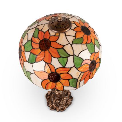 Brilagi - Επιτραπέζιο φωτιστικό Tiffany με βιτρώ SUNFLOWER 1xE27/60W/230V