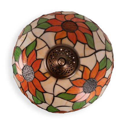 Brilagi - Επιτραπέζιο φωτιστικό Tiffany με βιτρώ SUNFLOWER 1xE27/60W/230V