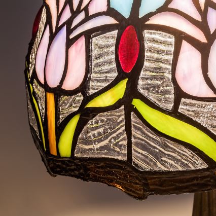 Brilagi - Επιτραπέζιο φωτιστικό Tiffany με βιτρό LORAS 1xE14/40W/230V