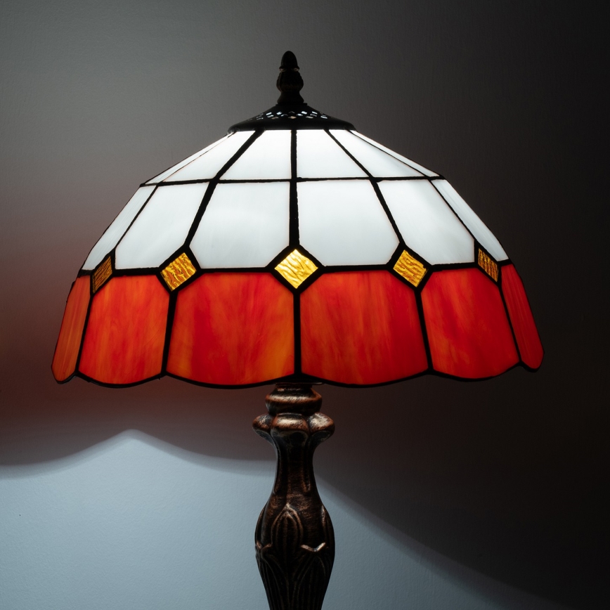 Brilagi - Επιτραπέζιο φωτιστικό Tiffany με βιτρό SIENNA 1xE27/60W/230V