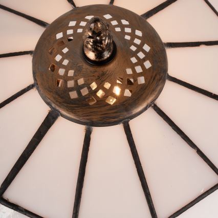 Brilagi - Επιτραπέζιο φωτιστικό Tiffany με βιτρό SIENNA 1xE27/60W/230V