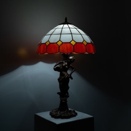 Brilagi - Επιτραπέζιο φωτιστικό Tiffany με βιτρό SIENNA 1xE27/60W/230V