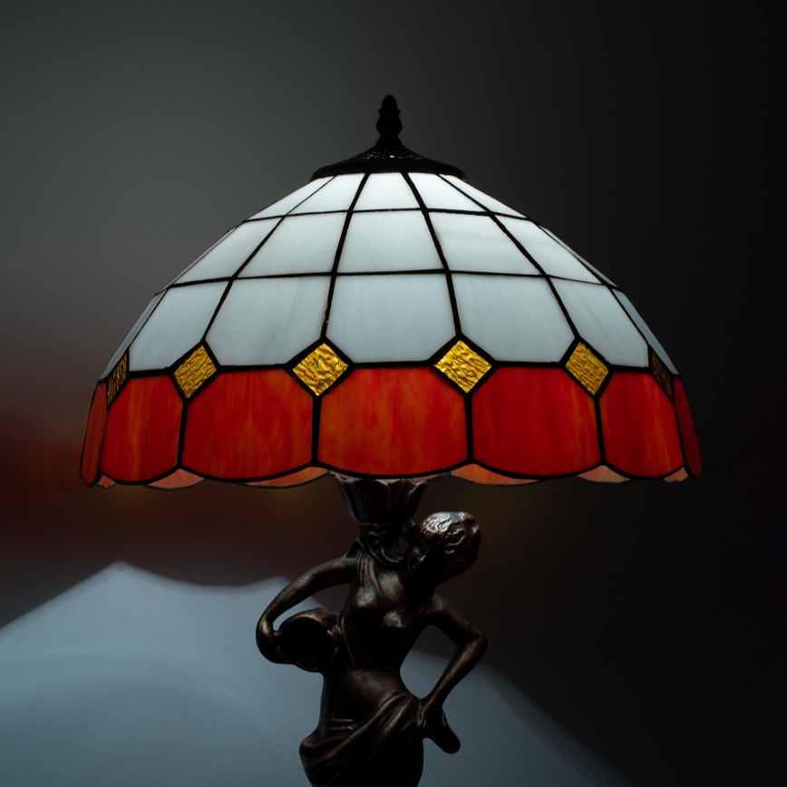 Brilagi - Επιτραπέζιο φωτιστικό Tiffany με βιτρό SIENNA 1xE27/60W/230V