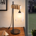 BRILAGI - Επιτραπέζιο φωτιστικό WOOD GLASS 1xE27/40W/230V καφέ/μαύρο/λευκό