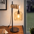 BRILAGI - Επιτραπέζιο φωτιστικό WOOD GLASS 1xE27/40W/230V καφέ/μαύρο/καπνιστό καφέ