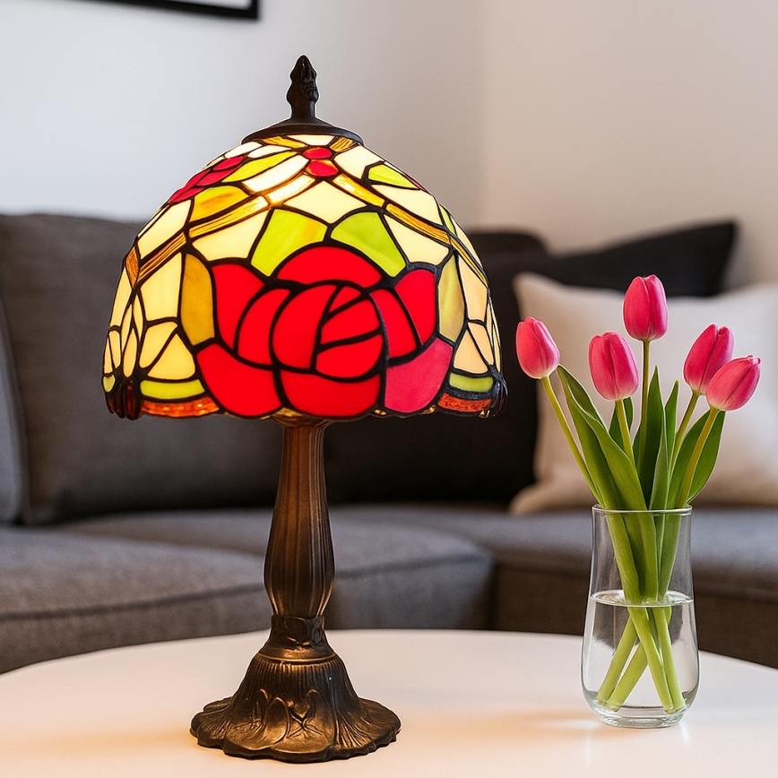 Brilagi - Επιτραπέζιο φωτιστικό βιτρώ Tiffany GARLAN 1xE14/40W/230V