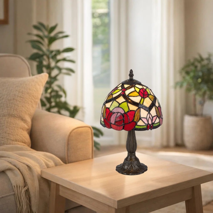 Brilagi - Επιτραπέζιο φωτιστικό βιτρώ Tiffany GARLAN 1xE14/40W/230V
