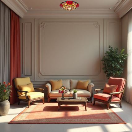 Brilagi - Επιτραπέζιο φωτιστικό βιτρώ Tiffany GARLAN 1xE14/40W/230V