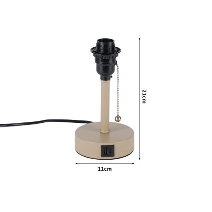 Brilagi - Επιτραπέζιο φωτιστικό με θύρα USB TABLON 1xE27/25W/230V μπεζ