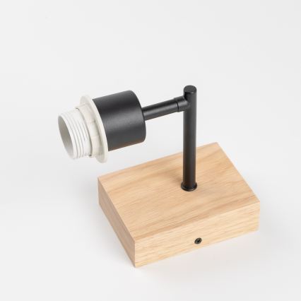 Brilagi - Παιδική επιτοίχια απλίκα BOBO WOOD 1xE27/25W/230V βελανιδιά/μαύρο/λευκό/ζωάκια