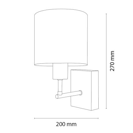 Brilagi - Παιδική επιτοίχια λάμπα BOBO WOOD 1xE27/25W/230V δρυς/μαύρο/μπεζ/πουά