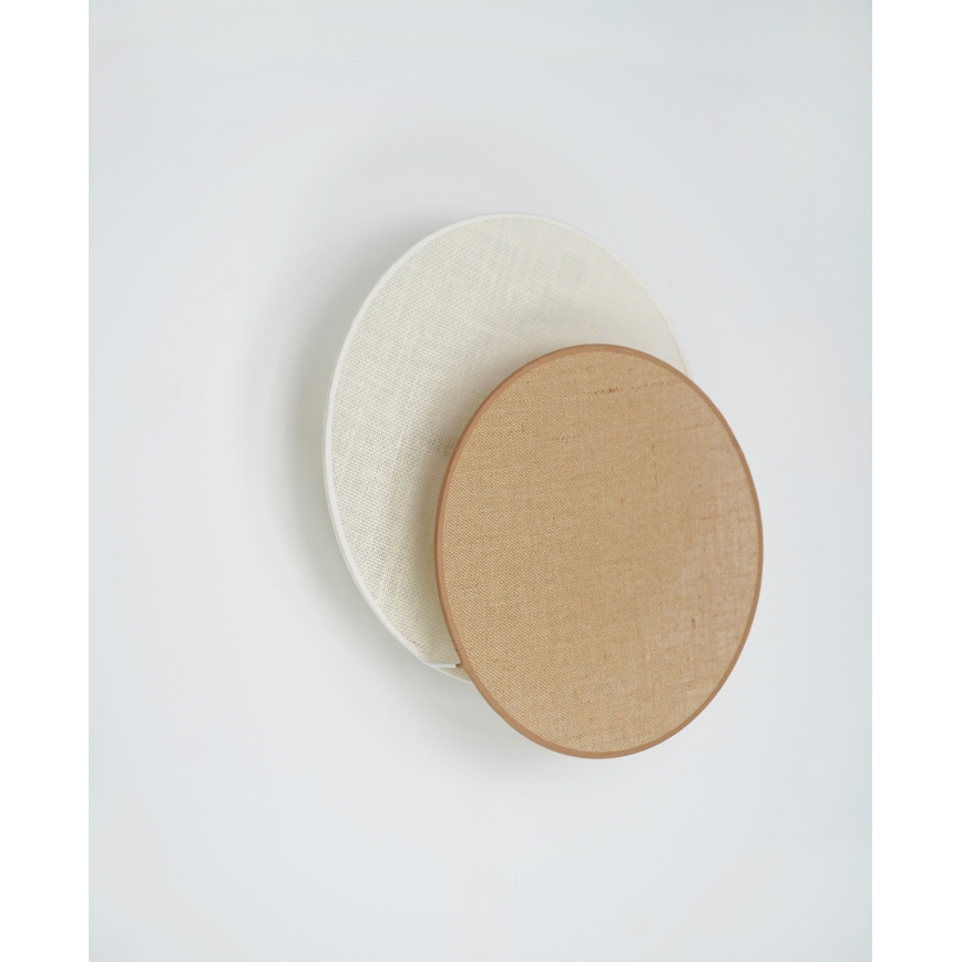 Brilagi - Επιτοίχιο φωτιστικό CIRCLES 1xE27/15W/230V 45x45 εκ. μπεζ/κρεμ