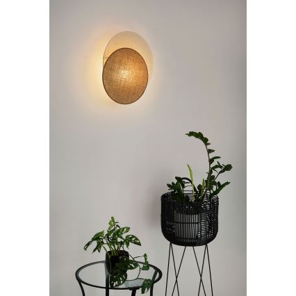 Brilagi - Επιτοίχιο φωτιστικό CIRCLES 1xE27/15W/230V 45x45 εκ. μπεζ/κρεμ