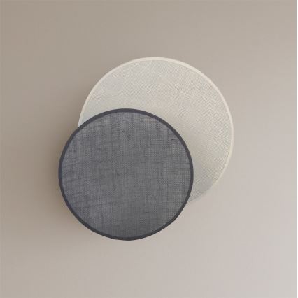 Brilagi - Επιτοίχιο φωτιστικό CIRCLES 1xE27/60W/230V Ø 35 cm κρεμ/γκρι
