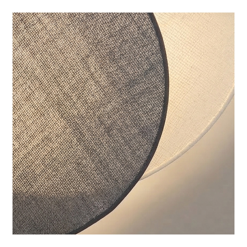 Brilagi - Επιτοίχιο φωτιστικό CIRCLES 1xE27/60W/230V Ø 35 cm κρεμ/γκρι