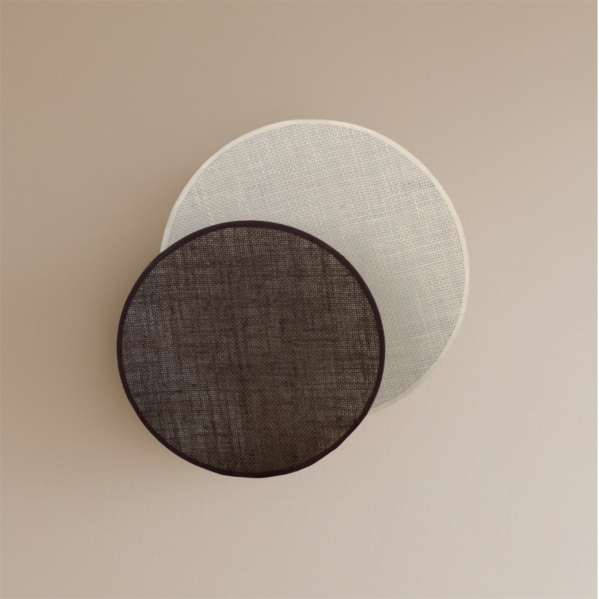 Brilagi - Επιτοίχιο φωτιστικό CIRCLES 1xE27/60W/230V Ø 35 εκ. κρεμ/καφέ