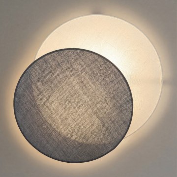 Brilagi - Επιτοίχιο φωτιστικό CIRCLES 1xE27/60W/230V διάμ. 45 cm κρεμ/γκρι