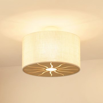 Brilagi - Επιτοίχιο φωτιστικό COUNTRY ROLLER 1xE27/15W/230V διάμ. 45 εκ. κρεμ