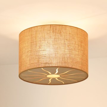 Brilagi - Επιτοίχιο φωτιστικό COUNTRY ROLLER 1xE27/15W/230V διάμ. 50 εκ. μπεζ