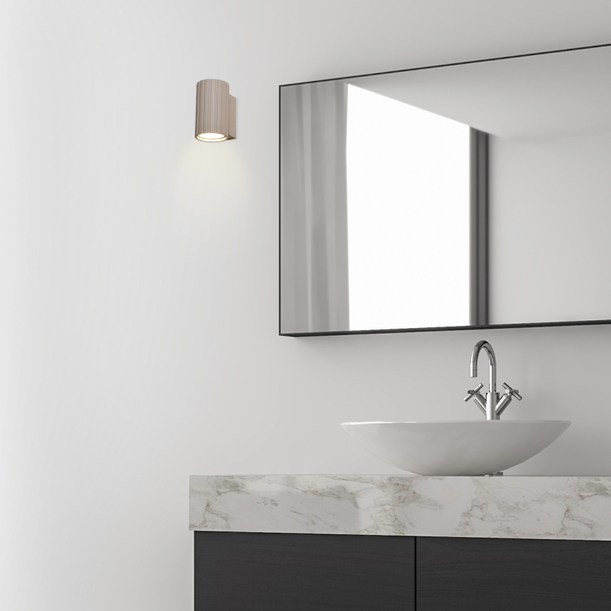 Brilagi - Επιτοίχιο φωτιστικό CRISPINA 1xGU10/10W/230V 10 cm μπεζ