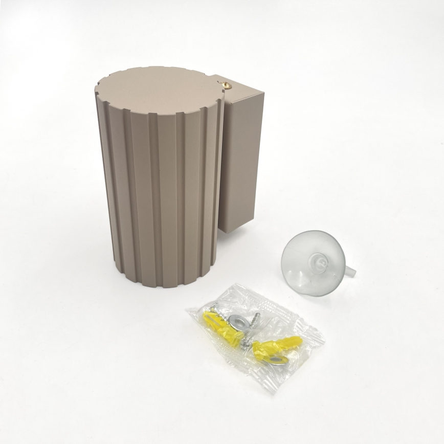 Brilagi - Επιτοίχιο φωτιστικό CRISPINA 1xGU10/10W/230V 10 cm μπεζ