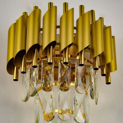 Brilagi - Επιτοίχιο φωτιστικό ECLIPSE 2xE14/10W/230V χρυσό