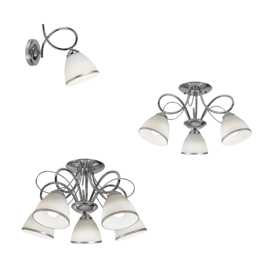 Brilagi - Επιτοίχιο φωτιστικό FRED 1xE27/60W/230V σε γυαλιστερό χρώμιο