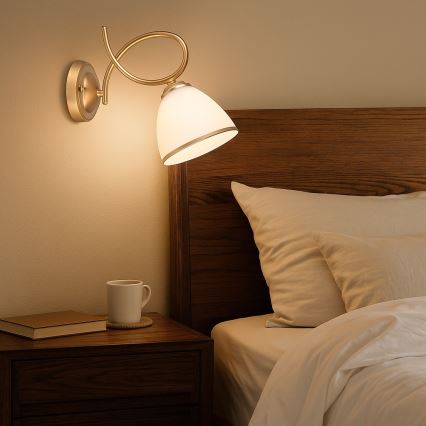 Brilagi - Επιτοίχιο φωτιστικό FRED 1xE27/60W/230V χρυσό