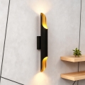 BRILAGI - Επιτοίχιο φωτιστικό KALMAR 2xE27/40W/230V μαύρο/μπρονζέ