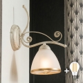 Brilagi - Επιτοίχιο φωτιστικό LED ANTICO 1xE27/60W/230V 3000K λευκή πατίνα